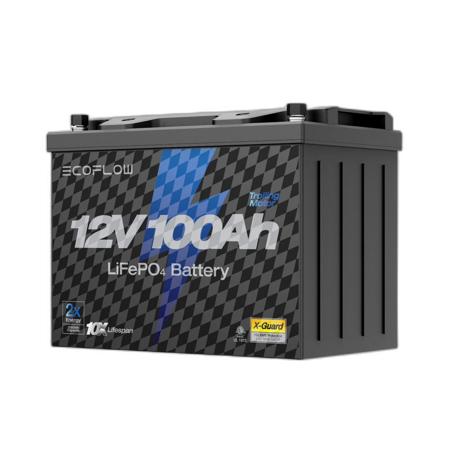 Batería de litio para motor de arrastre de 12 V y 100 Ah de EcoFlow - Image 4