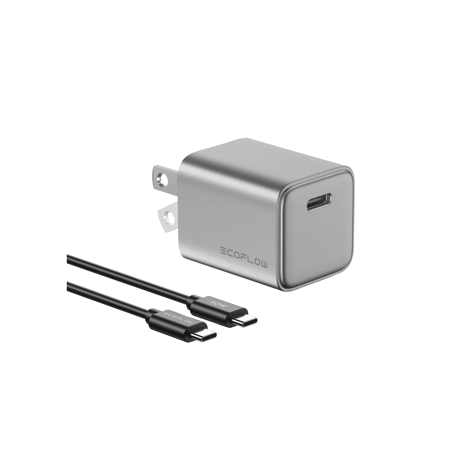 Cargador GaN EcoFlow RAPID de 20 W con cable de 60 W